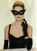 Black Cat Eye Mask Vintage Photo Image